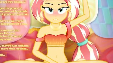Watch the dirtyfinger PMV of Sunset Shimmer in full HD glory! She seduces you with her sexy moves and Jasmines song makes it even more erotic