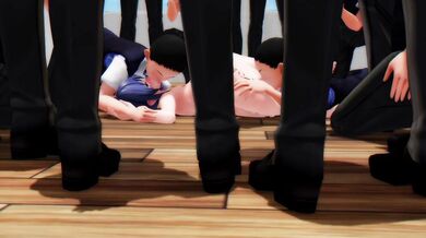 Kino-chan, a busty high school girl, becomes a sidekick to her classmates in this hentai PORN video