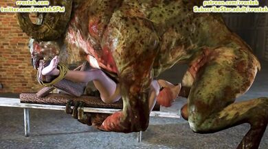 Trista Merigold Gets Slammed by a Huge Monstrosity, Shoving Her Throat Down Its Mighty Cock!