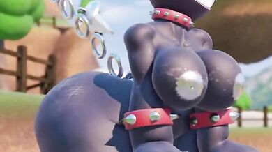 Horny Housewife Fucked in the Toilet by Giant Chain Chomper!