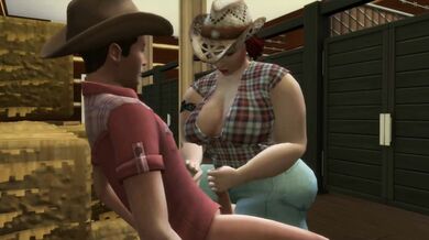 After a long day of work, John decided to take a relaxing bath in the barn Little did he know that his neighbor, Sarah, had other plans for him