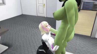 The Hulking Futanari Part 1