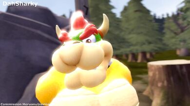 Midna and Bowser get it on in the dark with a shark named DahSharky