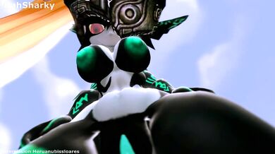 Midna and Bowser get it on in the dark with a shark named DahSharky