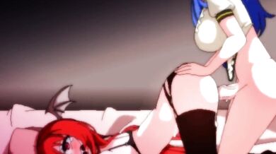 Bulma from Dragon Ball z getting gang banged by all her favorite Touhou characters in a hot spring resort!