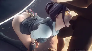 Fortnites Rook Takes a Blowjob in HD with Blackedcom!