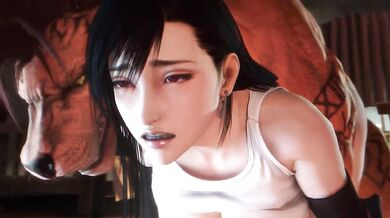 Tifa and Tifas best friend, Noname55, engage in a hot lesbian sex scene