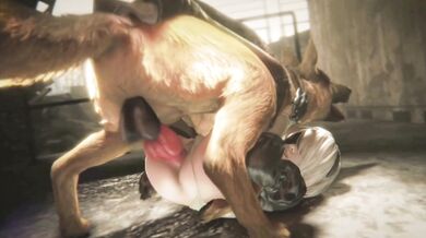Lesbians 2B Fucked By A Dog While Being Filmed In HD