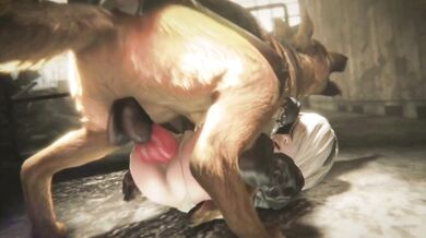 Lesbians 2B Fucked By A Dog While Being Filmed In HD