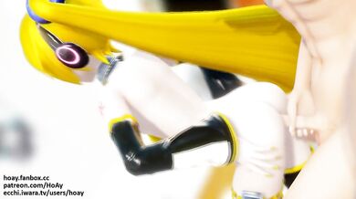 A Nude Porn Star Explores Anal Sex with a Flexible Doll on her Standing Backward Position