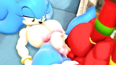 Mega Mans Futa Adventure with Knuckles and Sonic