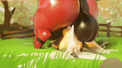 Megapede, the monster with a huge phallus, and Lucario, the sexy warrior Pokemon, get down and dirty in an explosive interspecies fuckfest!