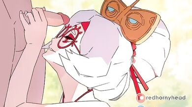 Watch the Purah get blown by a sexy head in [Red Horny Head]!