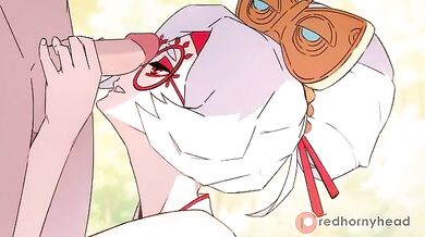 Watch the Purah get blown by a sexy head in [Red Horny Head]!