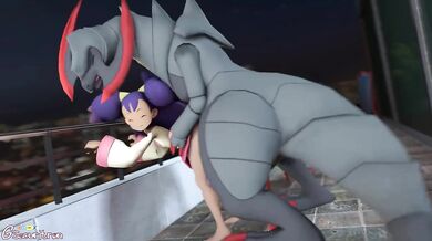 The flower Iris, a symbol of love and passion, blooms in the garden of desire as two lovers explore each others bodies with lustful abandon