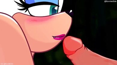 Rouge the Bat Blowjob: Beachside Bunnies