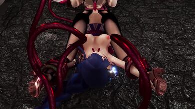 Watch as Yae Miko and Raiden Shogun are suddenly ambushed by a swarm of tentacles and insects in the Miaoshaquan forest