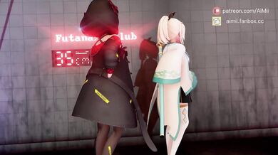 Mature Futanari Warrior Blowjob Dance - Futa and Female Dominated by Horny Conqueror!