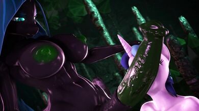 Watch the hentai PORN video Chrysalis X Gleaming Shield E380E blackjrXIII E380F to see an erotic scene between two sexy characters