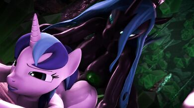 Watch the hentai PORN video Chrysalis X Gleaming Shield E380E blackjrXIII E380F to see an erotic scene between two sexy characters