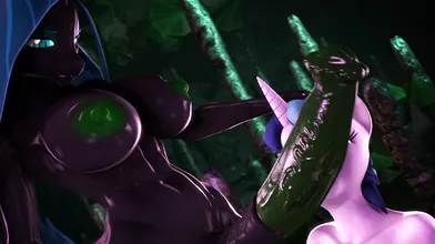 Watch the hentai PORN video Chrysalis X Gleaming Shield E380E blackjrXIII E380F to see an erotic scene between two sexy characters