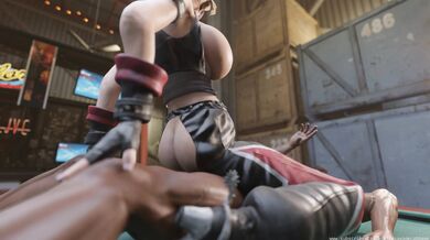 Tina displays her riding abilities on Diego, in a pornographic production by Savage Cabbage