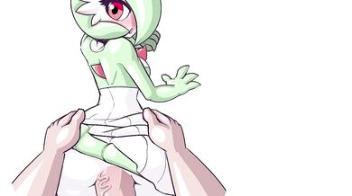 Watch as a Gardevoir takes on two bikini-clad beach babes and their friend in this sexy Beachside Bunnies LimeBreaker threesome