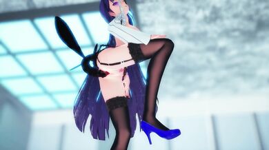 Raiden and Mei dance sensually and fuck the insect (Miaoshaquan) in this hentai PORN video