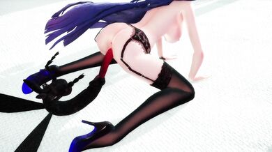 Raiden and Mei dance sensually and fuck the insect (Miaoshaquan) in this hentai PORN video