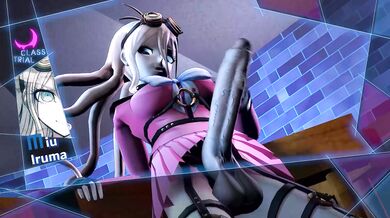 Miu, a hot nerdy girl, masturbates herself with both hands in front of the mirror, enjoying every moment until she cums all over her face