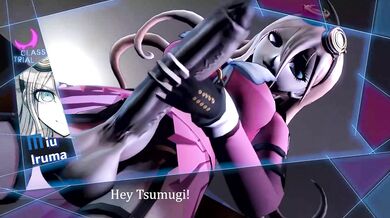 Miu, a hot nerdy girl, masturbates herself with both hands in front of the mirror, enjoying every moment until she cums all over her face