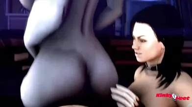 BioWares Mass Effect Trilogy: Liara TSoni and Miranda Lawson Cock Time - Kinkyfeet