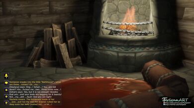 ``` In the end, it went wrong for the two girls relaxing and enjoying each others company in the sauna ```