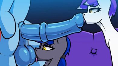 Watch the hot threesome action unfold in Three Horny Ponies and a Tarantula!