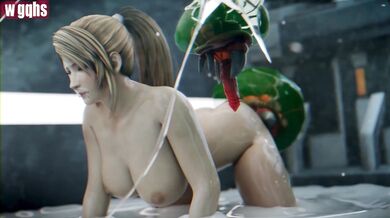 Rebecca Black gets fucked by a giant Metroid