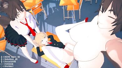 Satisfying the Teachers Dark Desires, with Futa on Female