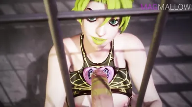 The new teacher in town, Miss Jolyne Kujo, brings along her magical fruit Magmallow for a hot and steamy lesson