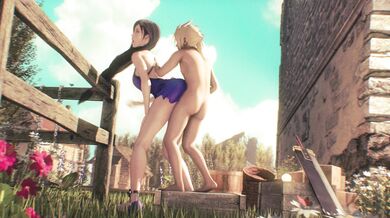 Tifa, Cloud and Anaru [4K] [Dress] [Exposure]