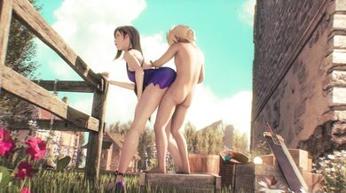Tifa, Cloud and Anaru [4K] [Dress] [Exposure]