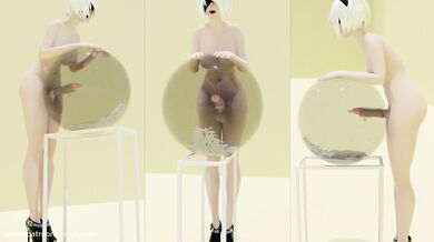 The 2-ball ejaculation on 1 palm version B02 [1-handjob]