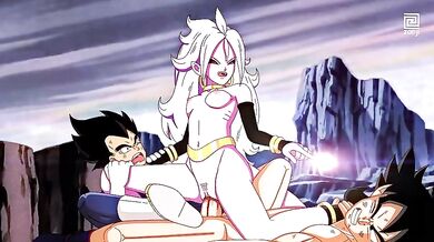 The Battle of the Thots between Dragonballs Android 21 and ZanjiVision (Loop)