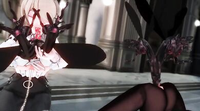 Pregnant MILF Rides a Giant Insect and Gets Cummed On by Her Sons Buddy!