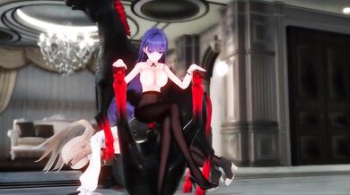 Pregnant MILF Rides a Giant Insect and Gets Cummed On by Her Sons Buddy!