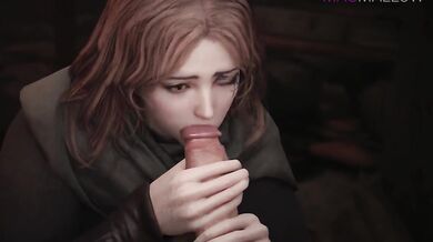 Watch as Melina sucks on a tarnished cock in this magical MAGMALLOW porn video!