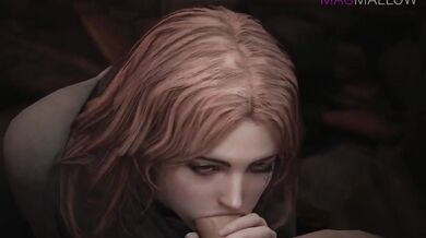 Watch as Melina sucks on a tarnished cock in this magical MAGMALLOW porn video!