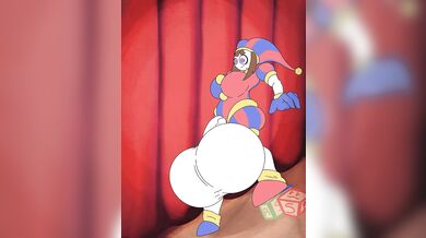 Pomni and her male friend are having some fun in the bedroom when suddenly he starts to ejaculate all over her face!