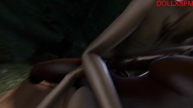 Futa Mega and Futa Nancy are getting it on in a DP fuck with Futa Claudette (DBD Futa Threesome) by DOLLXSFM