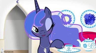 Watch hot milf Luna enjoying a steamy tea party with a handsome young man, until she gets a taste of something else