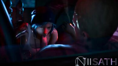 Hungry Driver Gets a Blowjob from a Cum-Slut Named Chloe Price in His Car