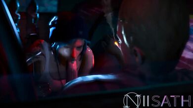 Hungry Driver Gets a Blowjob from a Cum-Slut Named Chloe Price in His Car